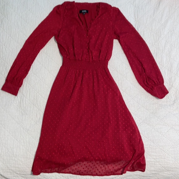 ABS Allen Schwartz Dresses & Skirts - ABS maroon dress small petite